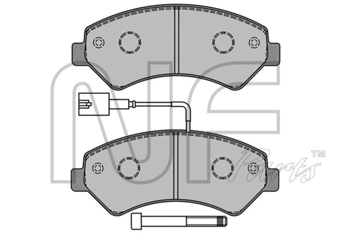 NF PARTS Комплект тормозных колодок, дисковый тормоз NF0012921